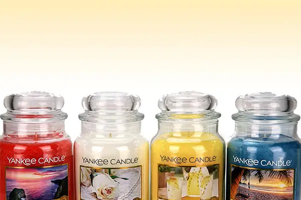A selection of different Yankee candles