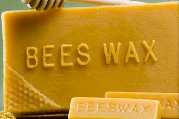 A bar of beeswax which is used to make wax melts