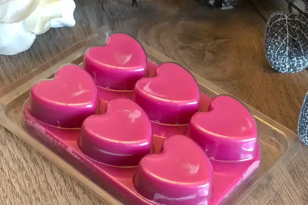 My wax melts after curing in their protective clamshell mold