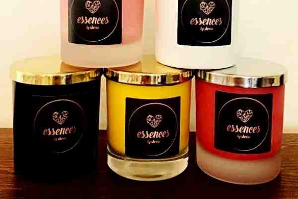A photo of 6 of my scented soy wax candles