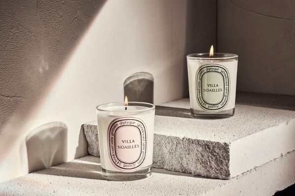 A photo of my 2 Diptyque candles that were used in this guide